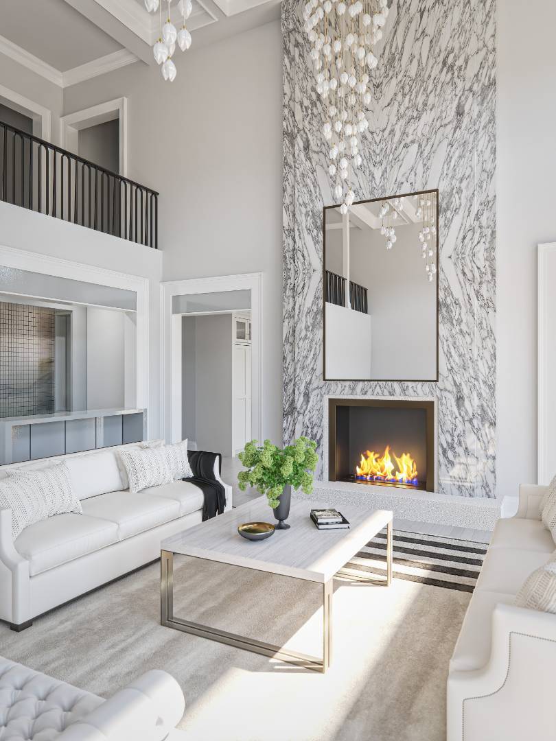 Undisclosed Address Southampton, NY 11968 - Photo 7 of 15 a living room with furniture and a fireplace