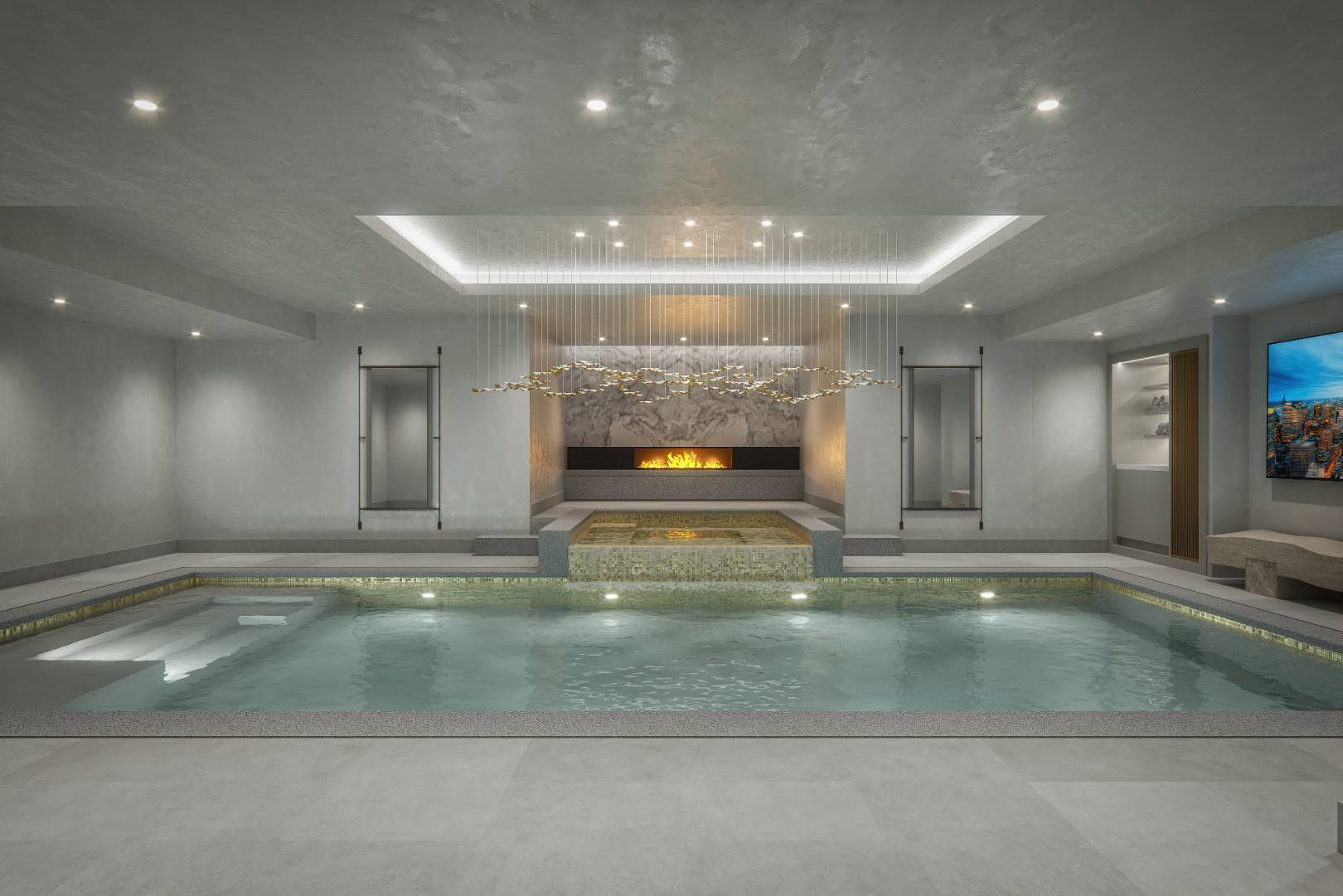 Undisclosed Address Southampton, NY 11968 - Photo 9 of 15 a view of an empty room with a fireplace