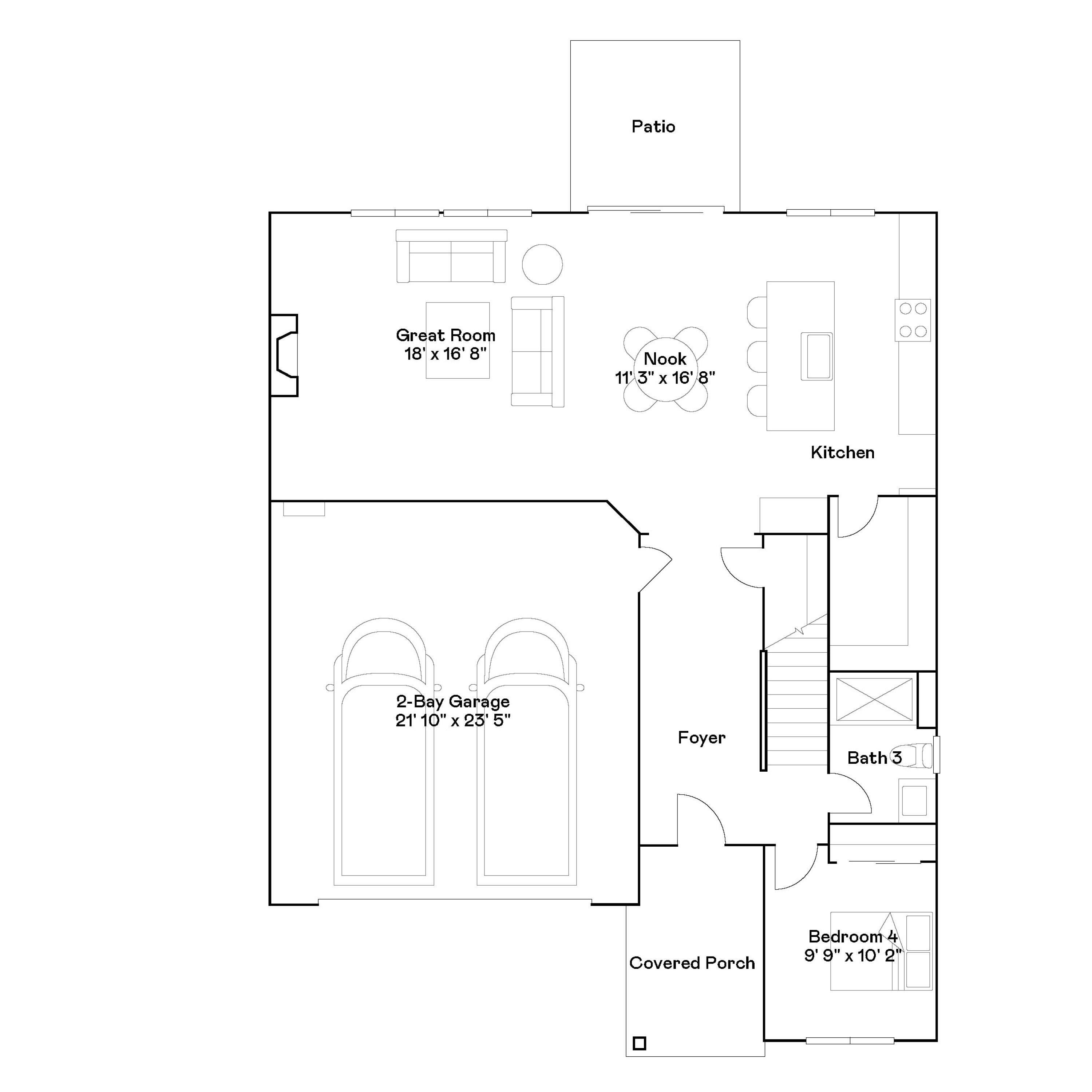 63197 Northeast Carly Lane Bend, OR 97701 - Photo 2 of 14 POR_2448_FP_Larwood_2Car_AcadiaPointe_Pa