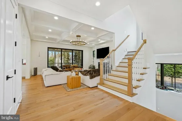 a view of wooden deck