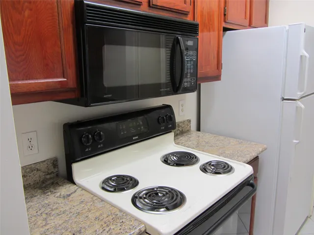 a view of a wooden door