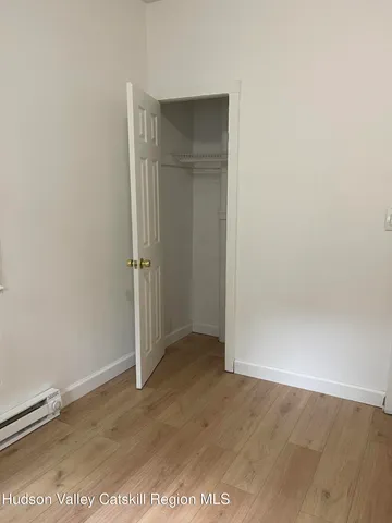 an empty room with an entrance