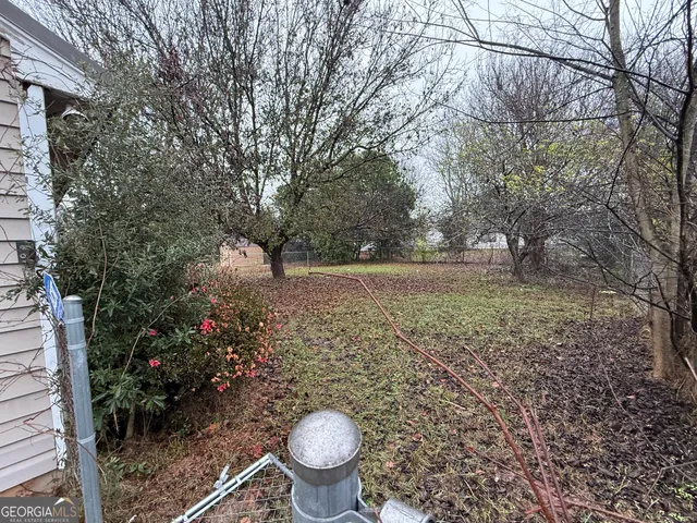 a view of an outdoor space and a yard