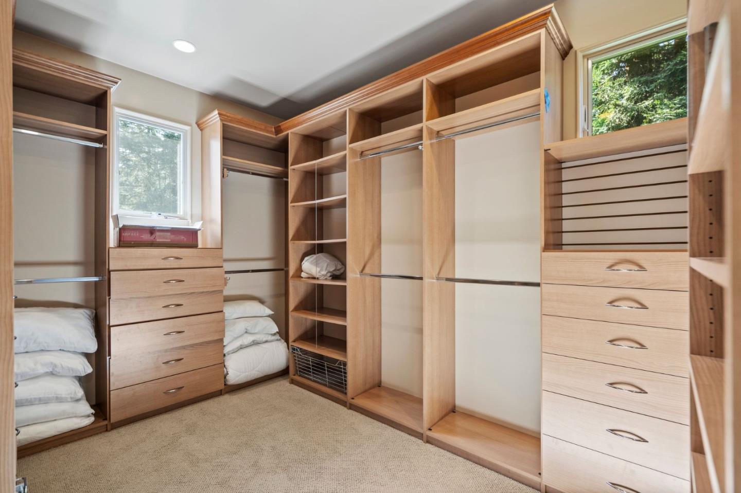 2 Lane Place Atherton, CA 94027 - Photo 19 of 35 a view of walk in closet with clothes