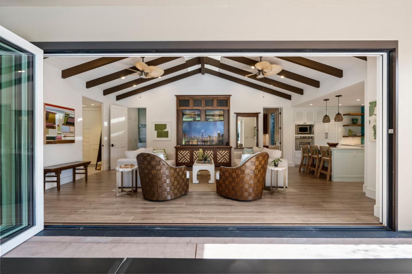 2 Lane Place Atherton, CA 94027 - Photo 24 of 35 a view of livingroom with furniture and wooden floor
