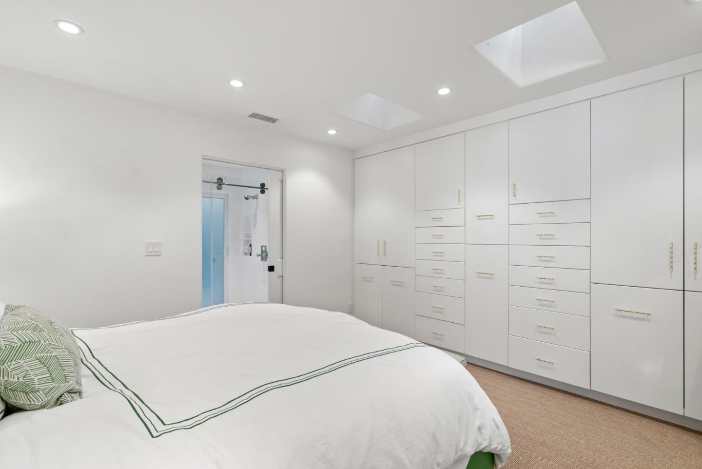 2 Lane Place Atherton, CA 94027 - Photo 29 of 35 a large white bed in a white room