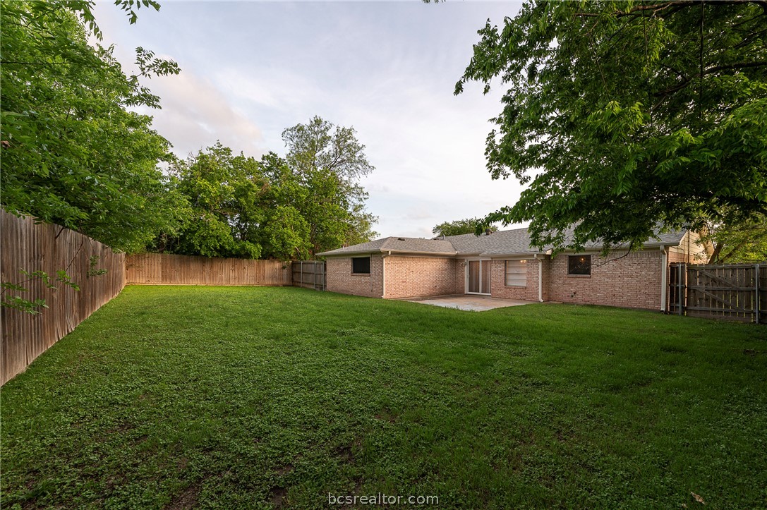2303 Avon Street Bryan, TX 77802 - Photo 19 of 32 WOW! What a back yard! Plenty of room for rover to run. Want a swimming pool this space would work! Or how about adding a garden with vegetables or flowers! NICE