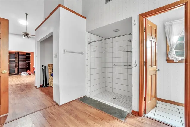 front view of a building with a glass door