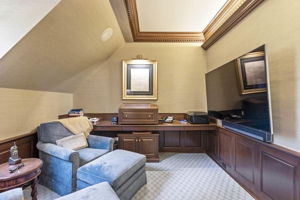 17 Clark Road Wellesley, MA 02481 - Photo 23 of 42 a kitchen with a sink and a refrigerator