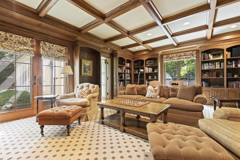 17 Clark Road Wellesley, MA 02481 - Photo 8 of 42 a living room with furniture and a large window