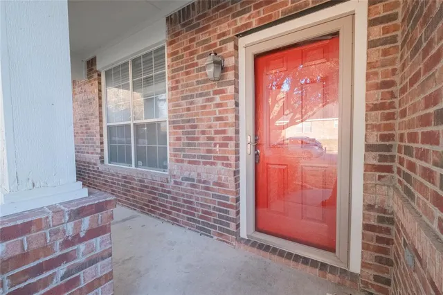 a view of front door