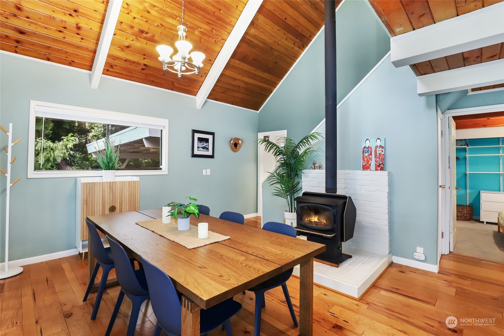 14630 200th Avenue Southeast Renton, WA 98059 - Photo 14 of 40 a view of a dining room with furniture and wooden floor