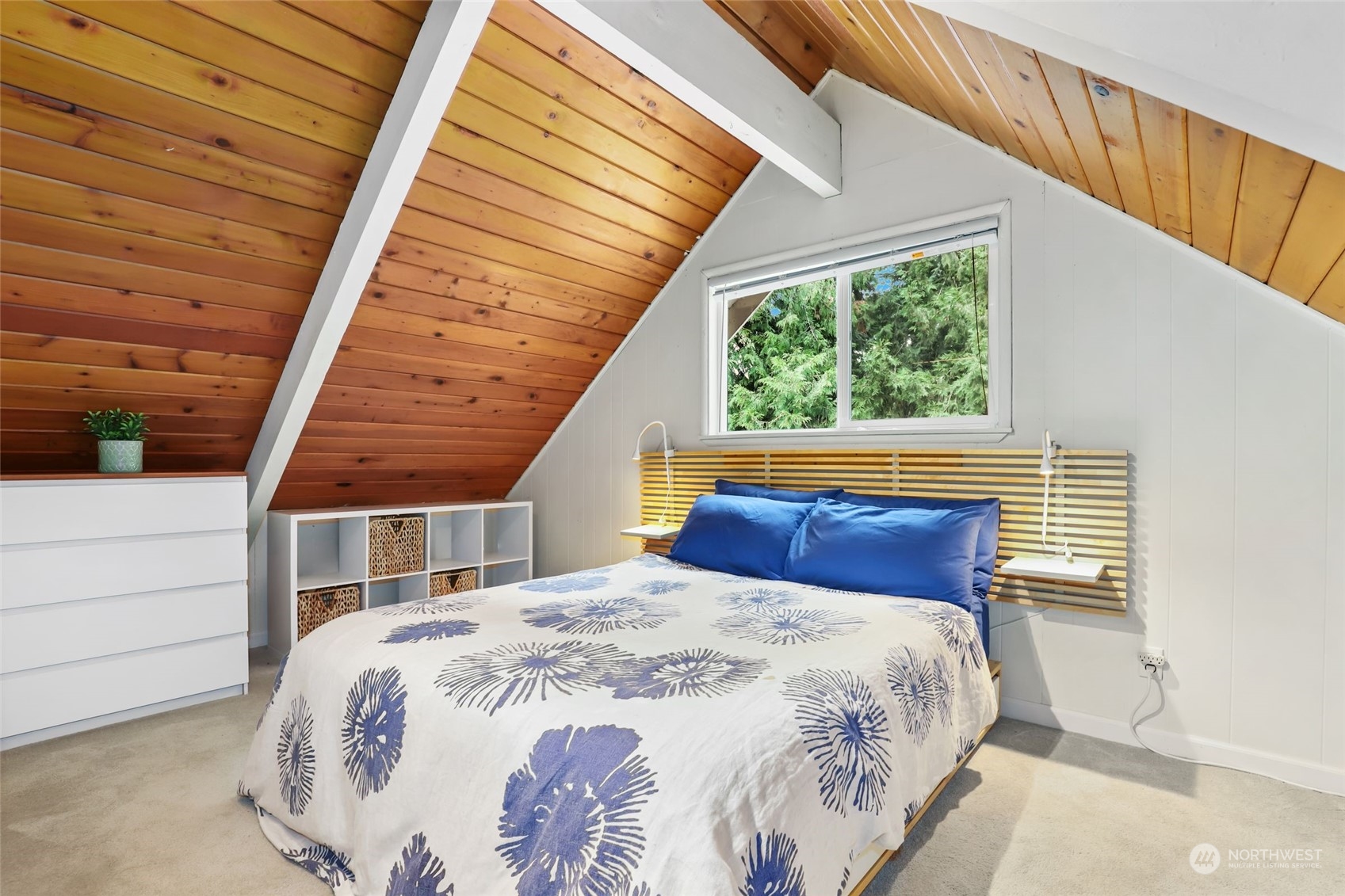 14630 200th Avenue Southeast Renton, WA 98059 - Photo 20 of 40 a bedroom with a large bed and a large window