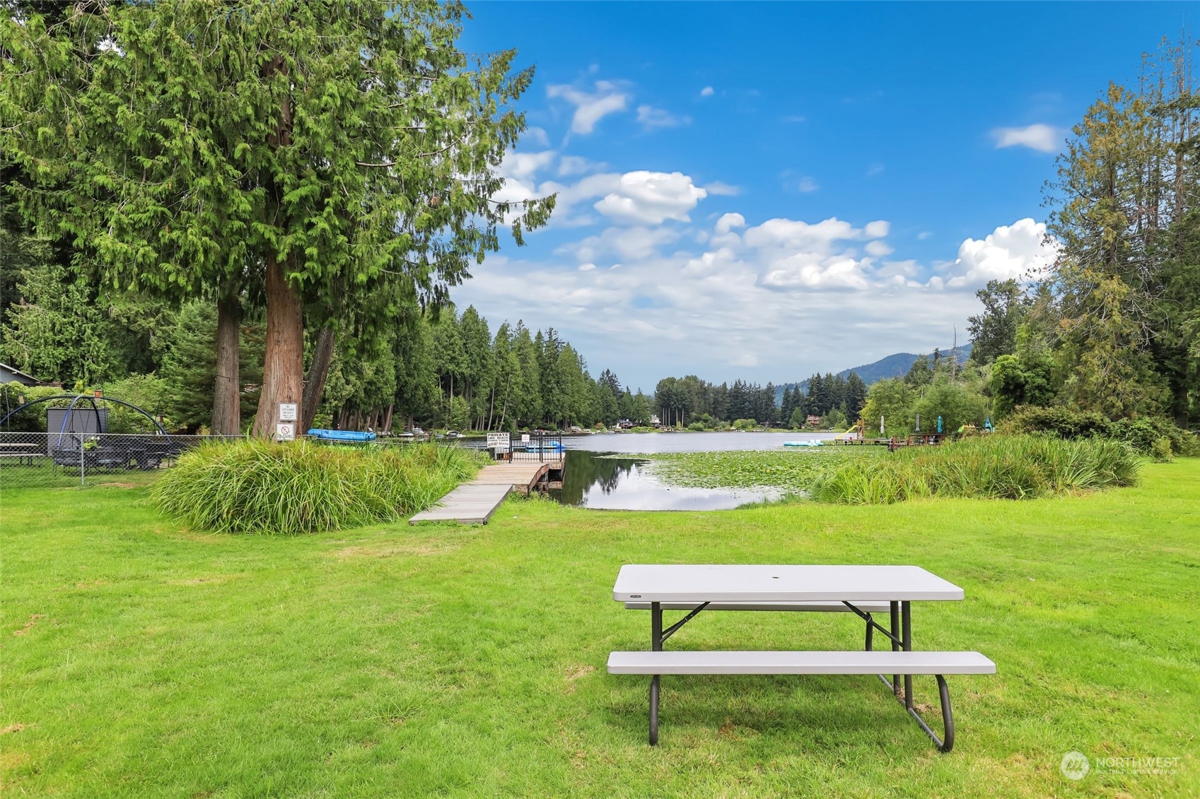 14630 200th Avenue Southeast Renton, WA 98059 - Photo 36 of 40 a view of pool with lawn chairs and a large tree