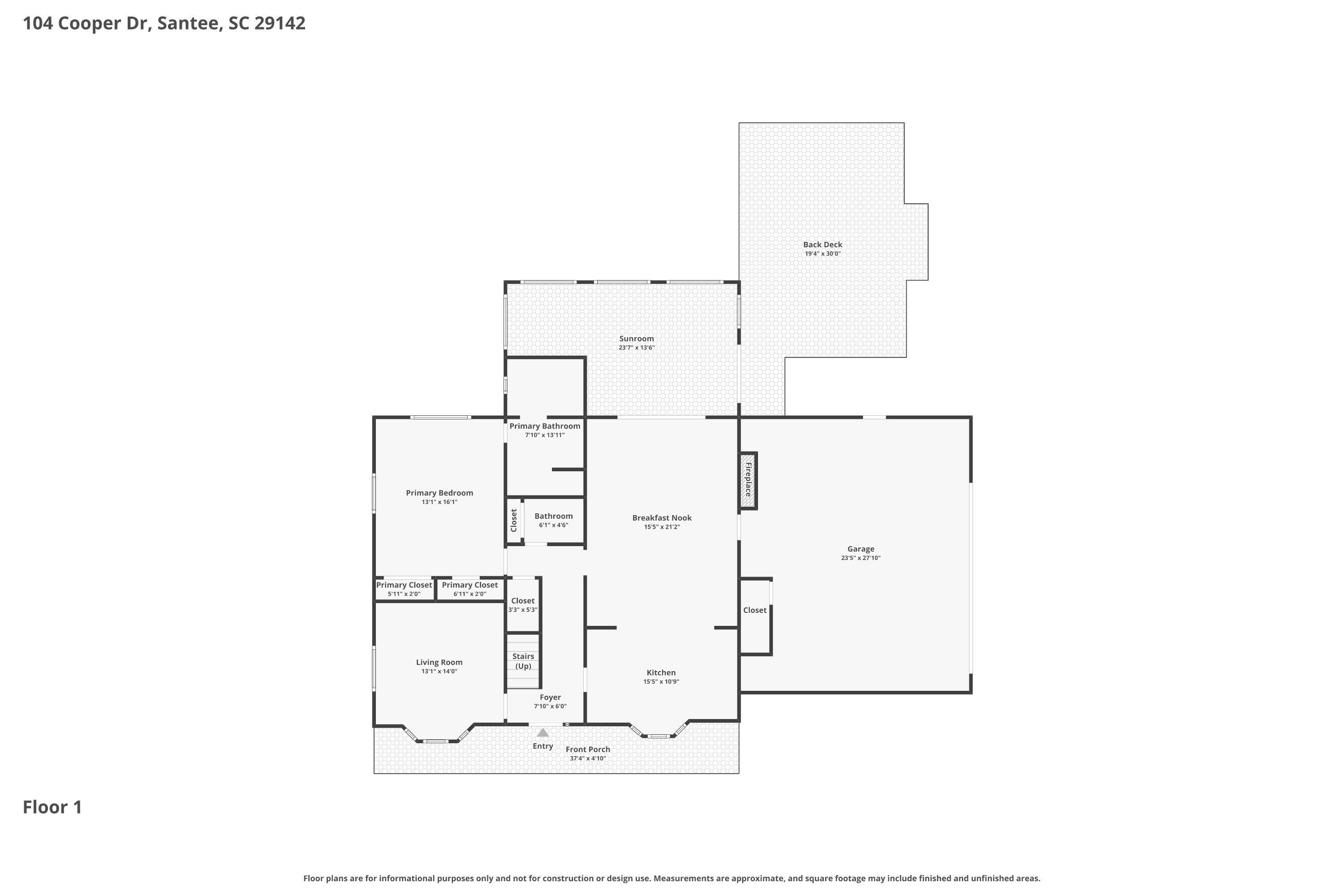 104 Cooper Drive Santee, SC 29142 - Photo 54 of 56 Floor-1 for 104 Cooper Drive