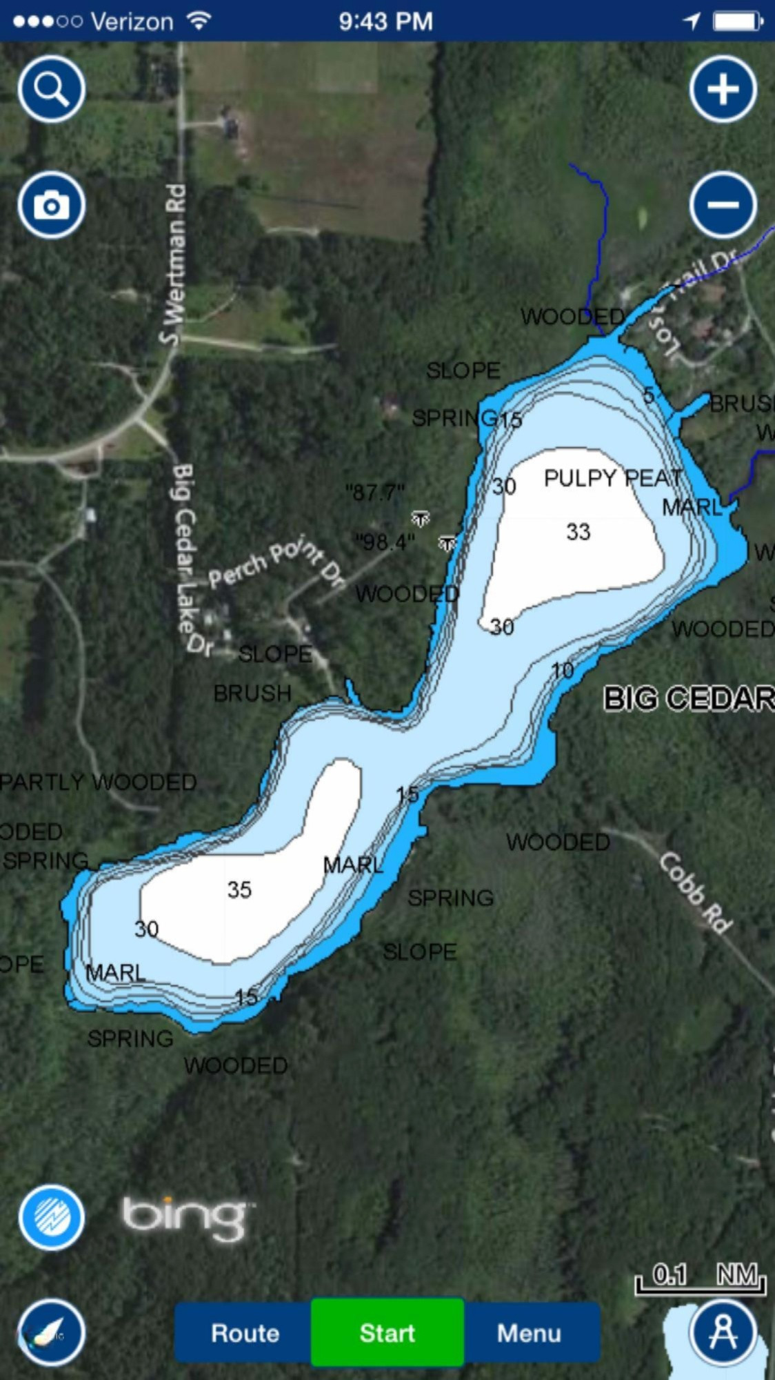 Cobb Road Delton, MI 49046 - Photo 22 of 22 Big Cedar Lake Map