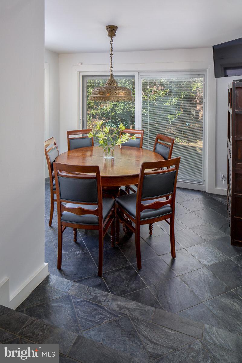 218 Fairview Road Narberth, PA 19072 - Photo 14 of 31 Breakfast Room with slate floor