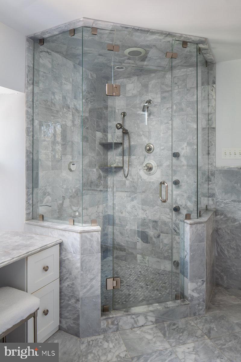 218 Fairview Road Narberth, PA 19072 - Photo 20 of 31 Master Bath Steam Shower with Body Sprays