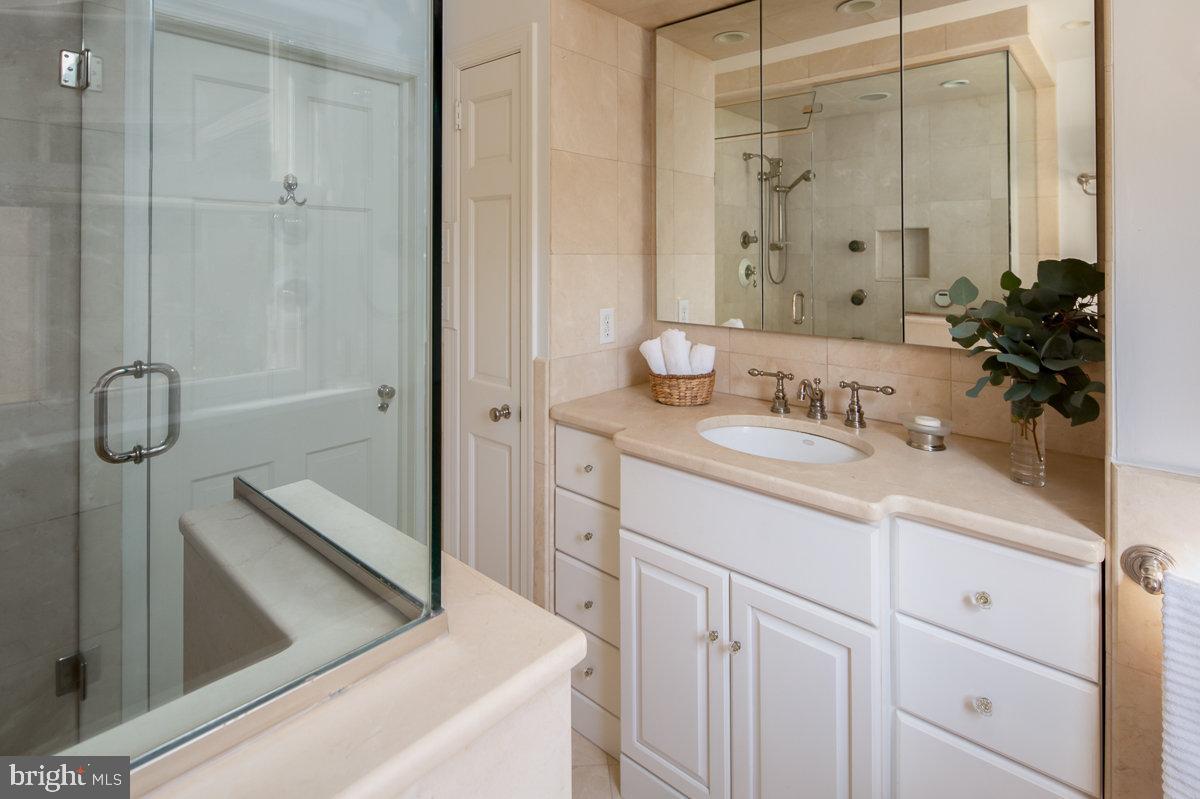 218 Fairview Road Narberth, PA 19072 - Photo 26 of 31 Marble Hall bath with steam shower