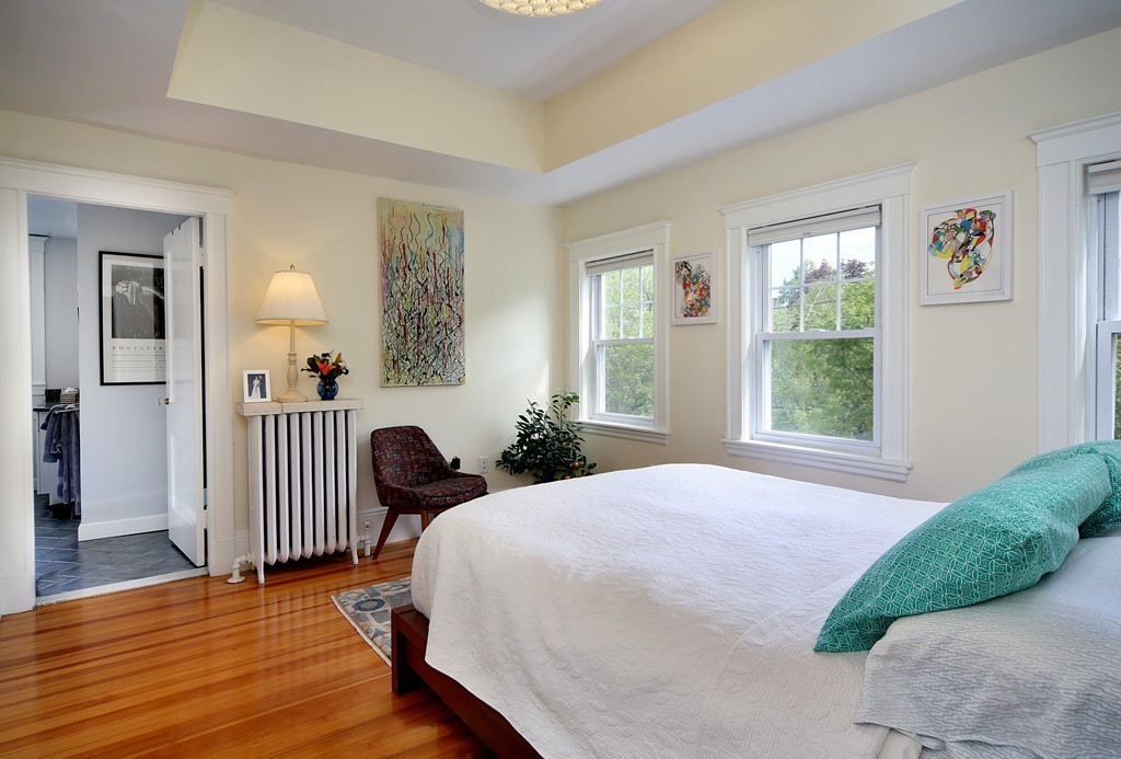 69 Winthrop Road, Unit 69 Brookline, MA 02445 - Photo 13 of 14 a bedroom with a bed and a window