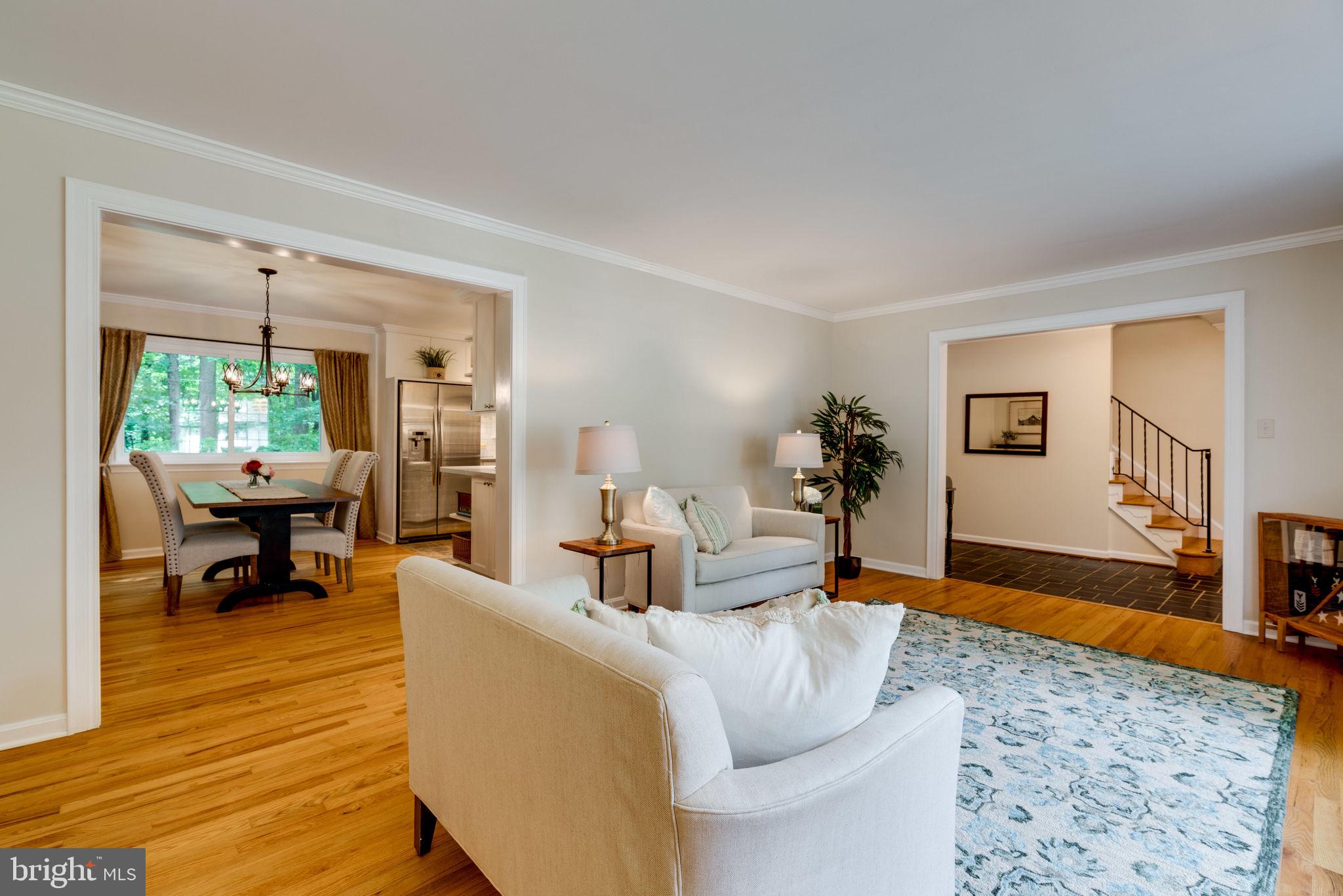 8313 Oakford Drive Springfield, VA 22152 - Photo 5 of 45 Living Room attached to Dining Room