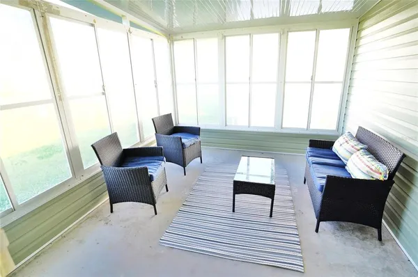 an aerial view of a house having yard