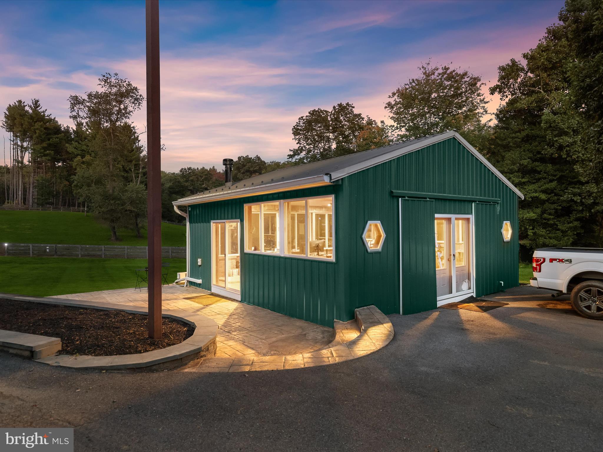 6270 Davis Road Woodbine, MD 21797 - Photo 79 of 88 Detached Office at Twilight