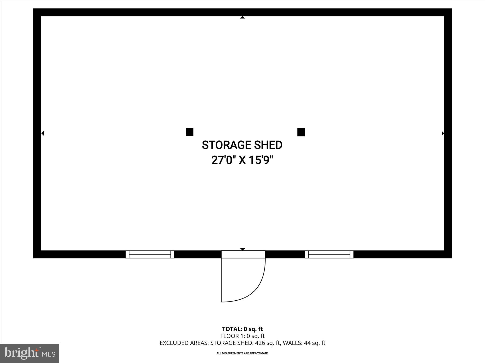 6270 Davis Road Woodbine, MD 21797 - Photo 87 of 88 Storage Shed Floor Plan