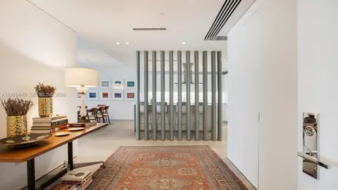 a room with furniture