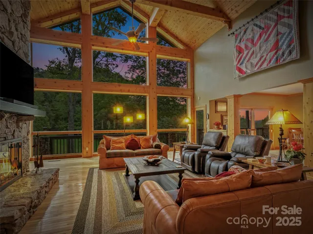 a outdoor living space with furniture and a potted plant