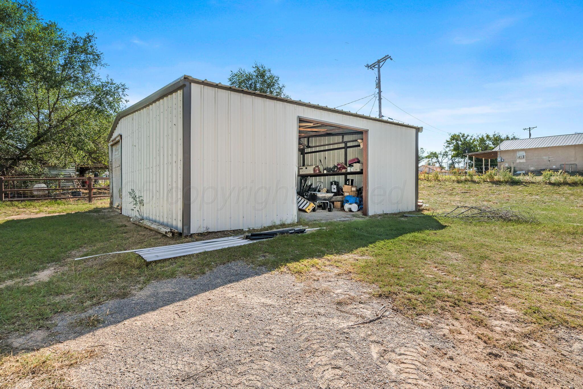 100 Thomas Lane Wheeler, TX 79096 - Photo 44 of 50 a view of a backyard of the house