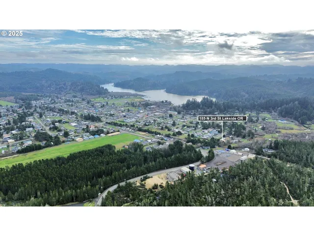 a view of city and mountain