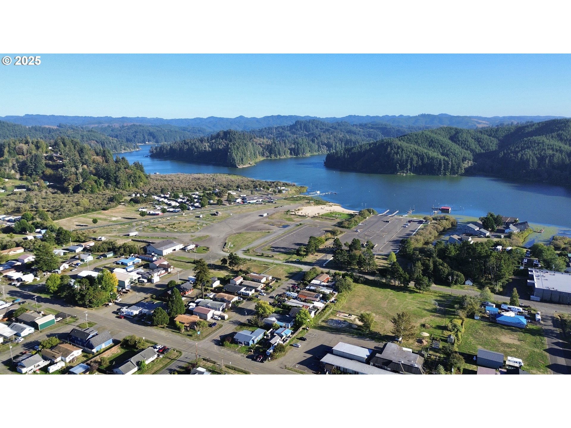185 North 3rd Street Lakeside, OR 97449 - Photo 43 of 45 an aerial view of a house