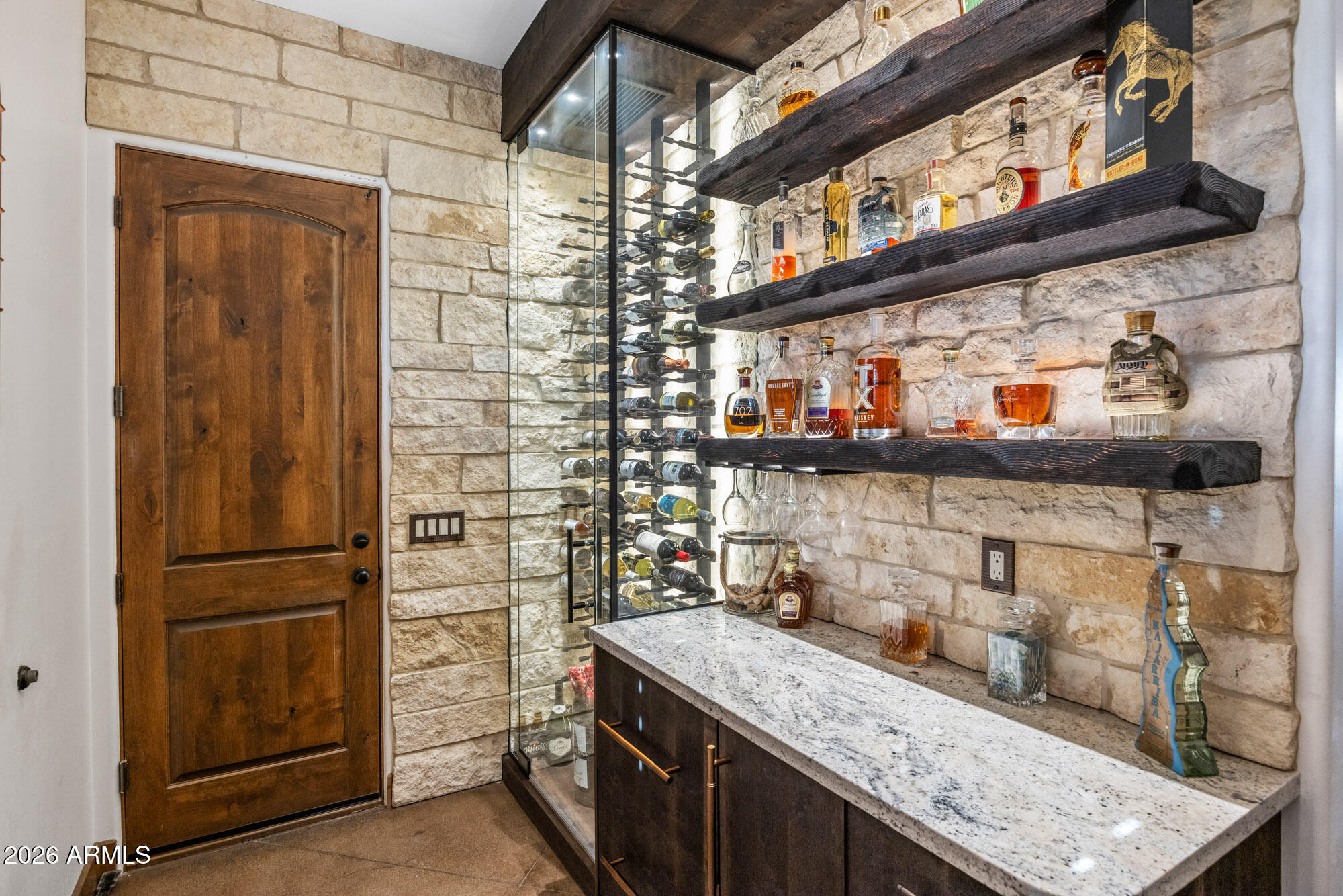 1406 West Joy Ranch Road Phoenix, AZ 85086 - Photo 23 of 58 a kitchen with stainless steel appliances granite countertop a sink and a refrigerator
