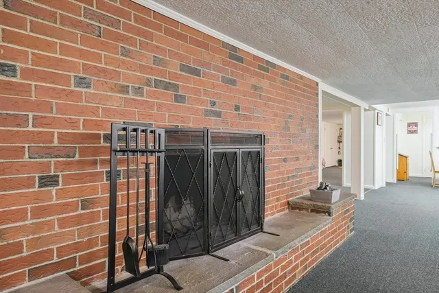 a backyard of a house with a sink