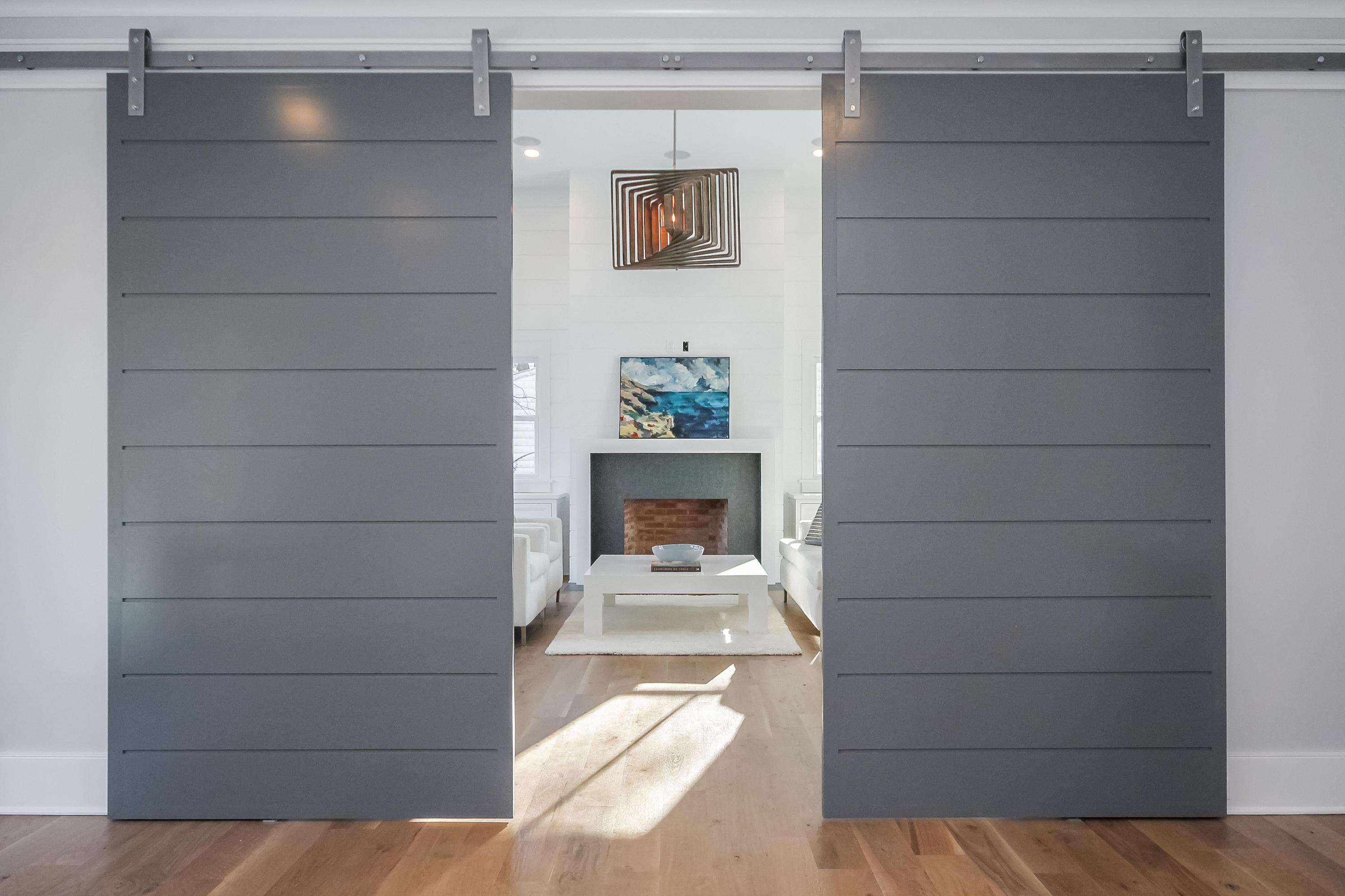 30 Relihan Road Darien, CT 06820 - Photo 14 of 47 a hallway with a bench and a stove