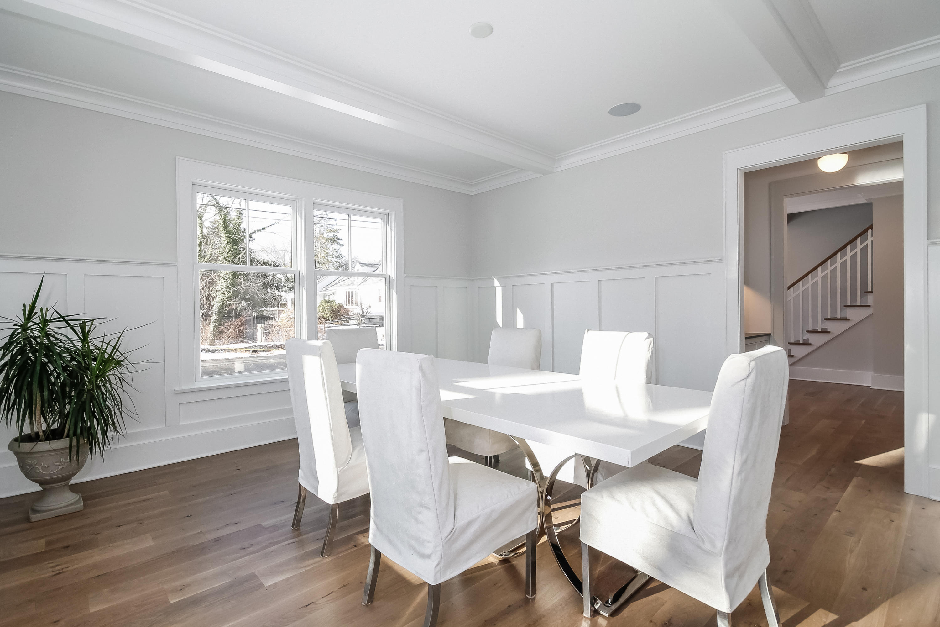 30 Relihan Road Darien, CT 06820 - Photo 3 of 47 a view of a dining room with furniture window and wooden floor