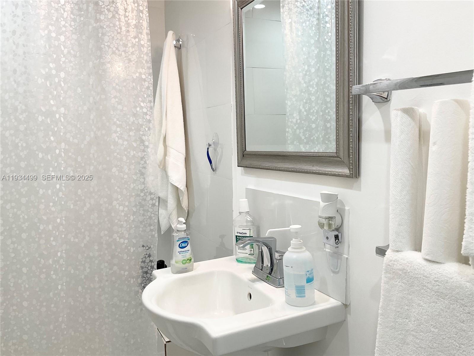 161 Northwest 145th Street Miami, FL 33168 - Photo 12 of 39 a bathroom with a sink and a mirror