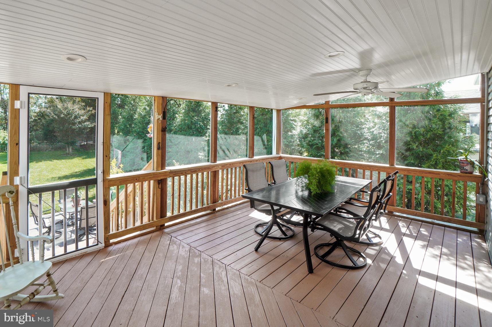17226 Spates Hill Road Poolesville, MD 20837 - Photo 9 of 70 Screened-in back porch