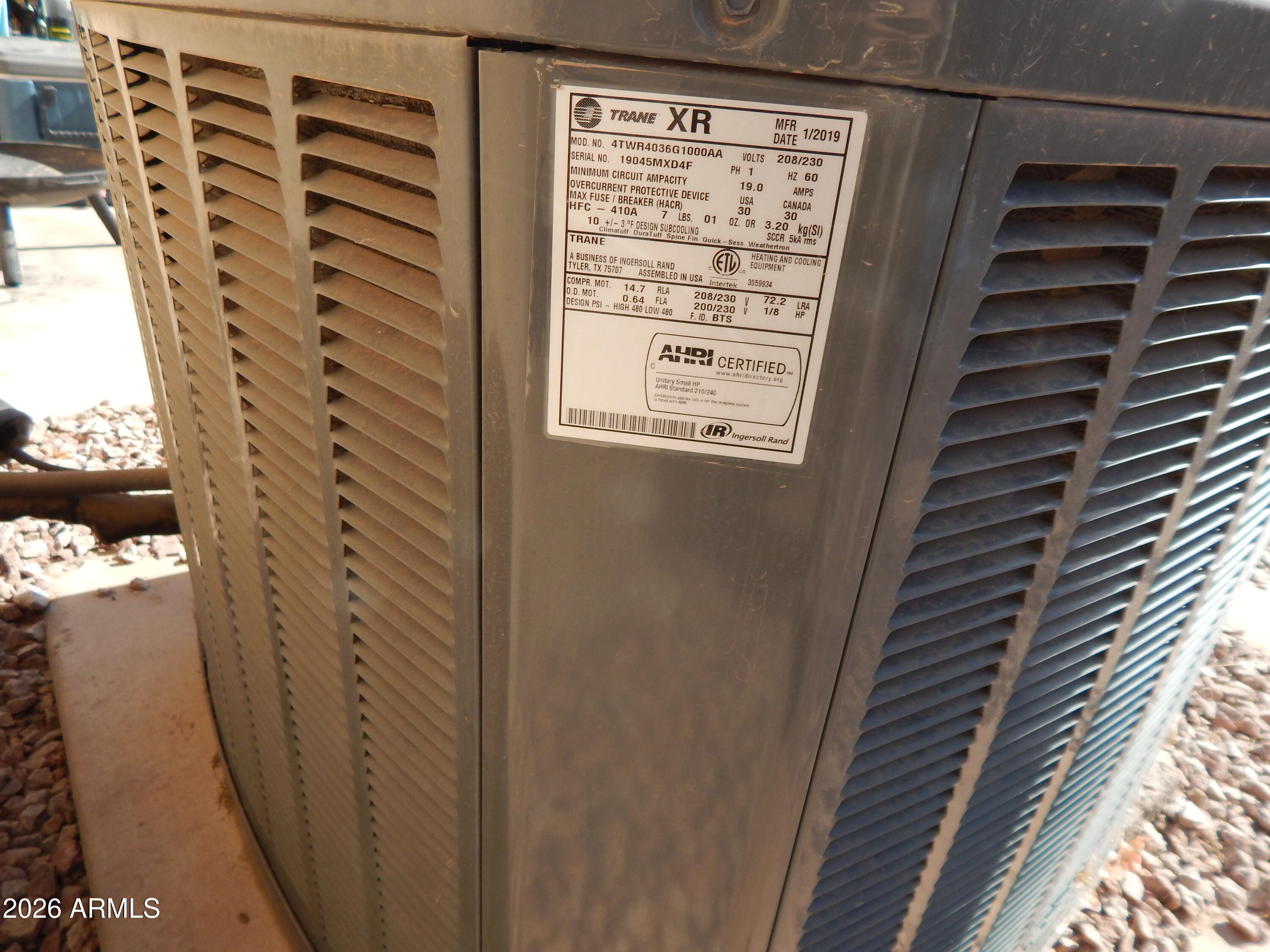 438 South 93rd Way Mesa, AZ 85208 - Photo 15 of 15 Trane AC Unit