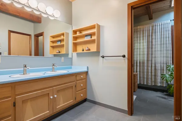 a utility room with cabinets