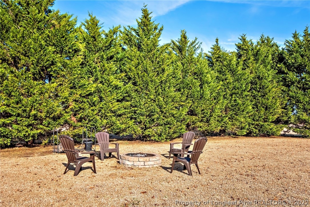 3577 Hayfield Road Wade, NC 28395 - Photo 45 of 47 a bench sitting in the middle of a yard