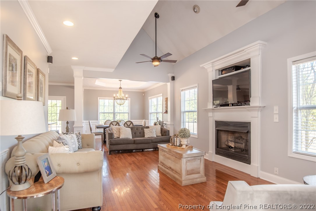 3577 Hayfield Road Wade, NC 28395 - Photo 8 of 47 a living room with furniture fireplace and window