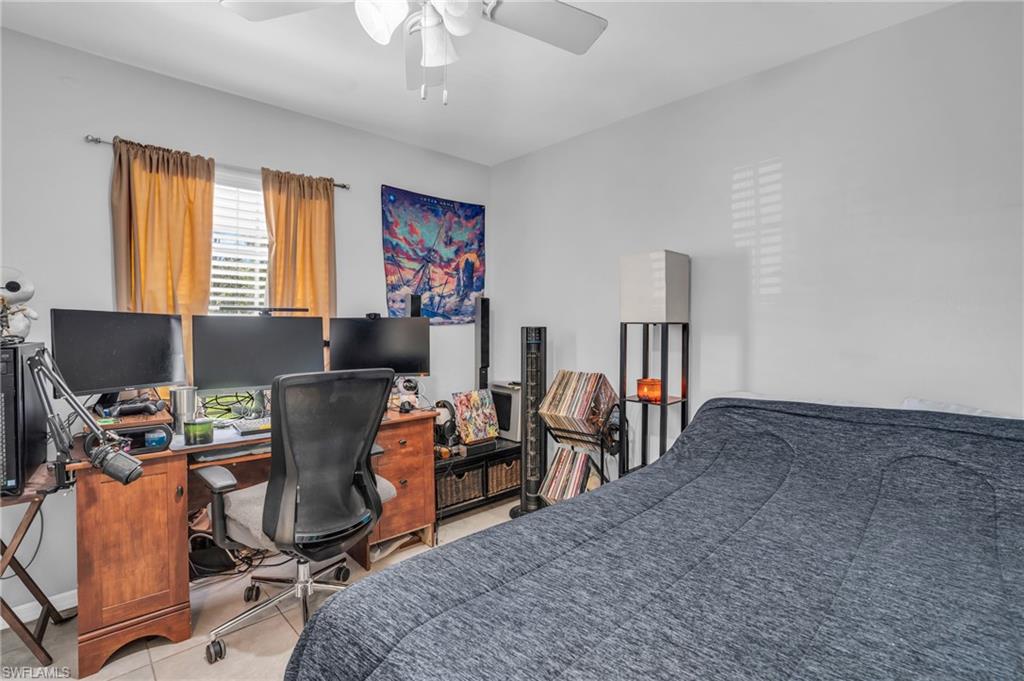 8069 Albatross Road Fort Myers, FL 33967 - Photo 10 of 21 Bedroom with ceiling fan