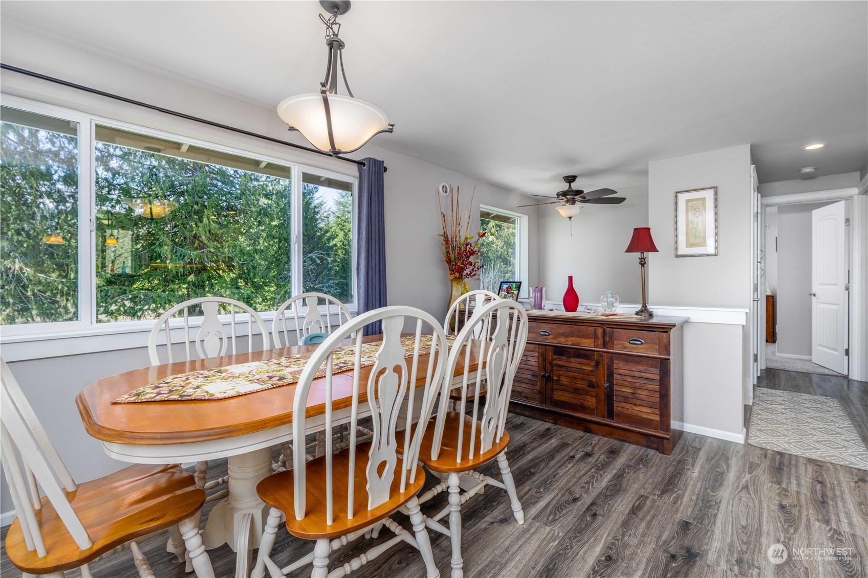 142 Literal Road Chehalis, WA 98532 - Photo 24 of 40 a view of a dining room with furniture window and outside view