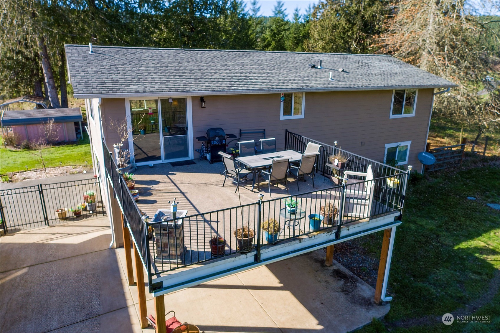 142 Literal Road Chehalis, WA 98532 - Photo 29 of 40 a view of balcony with deck and outdoor seating