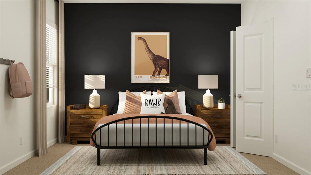 1660 Rider Rain Lane Apopka, FL 32703 - Photo 7 of 29 a bed sitting in a bedroom next to a window