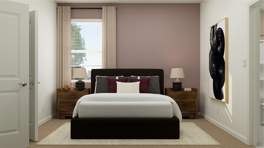 1660 Rider Rain Lane Apopka, FL 32703 - Photo 9 of 29 a bedroom with a bed and a window