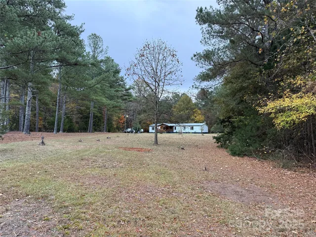 a view of the road with a trees