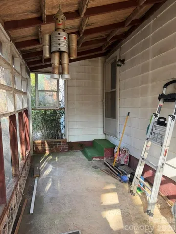 a view of storage and utility room